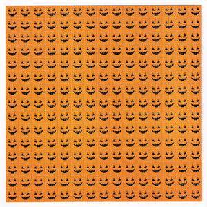 Pumpkin Face Blotter Art
