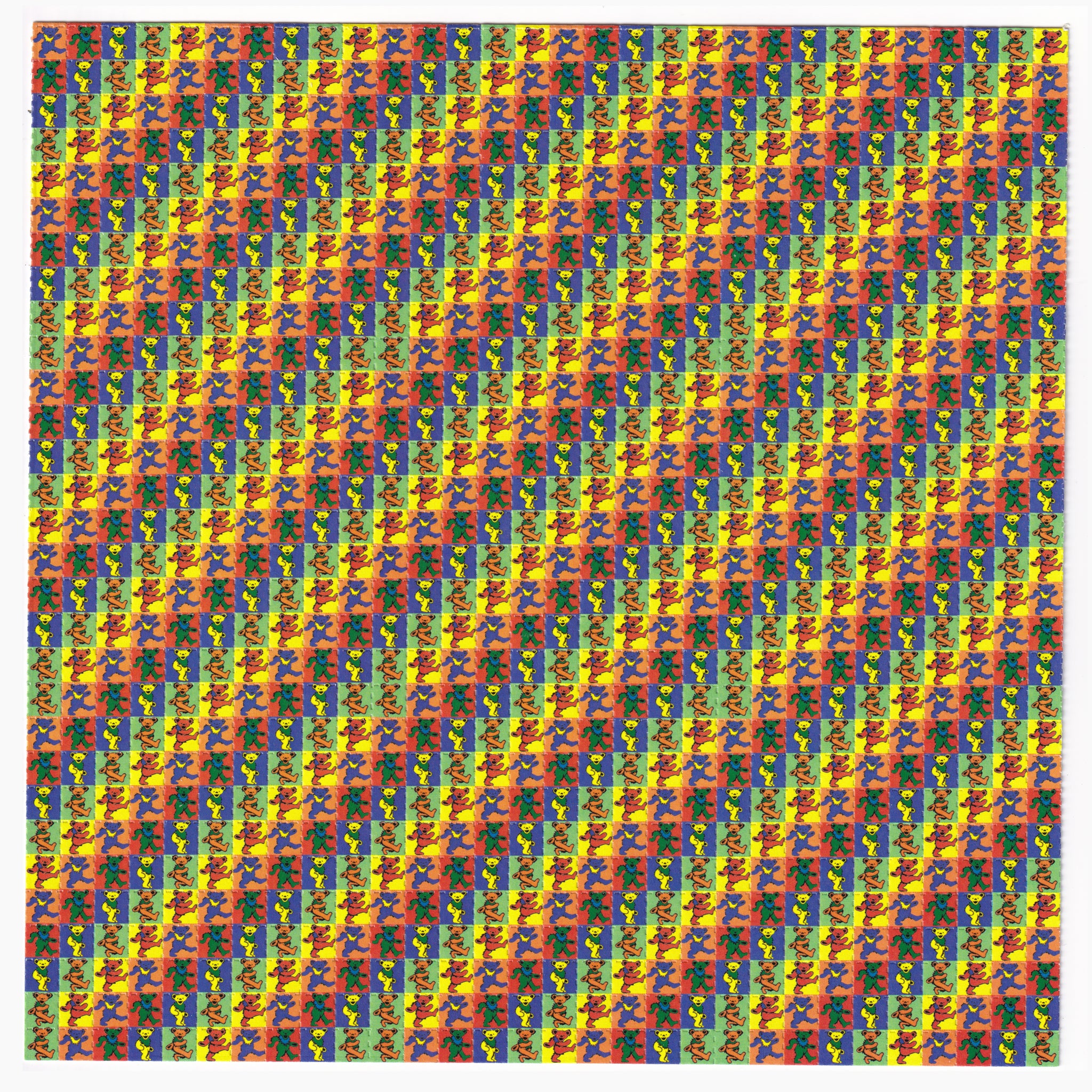 Grateful Dead Bears Blotter Art