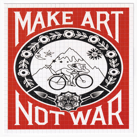 Make Art Not War Blotter Art Print