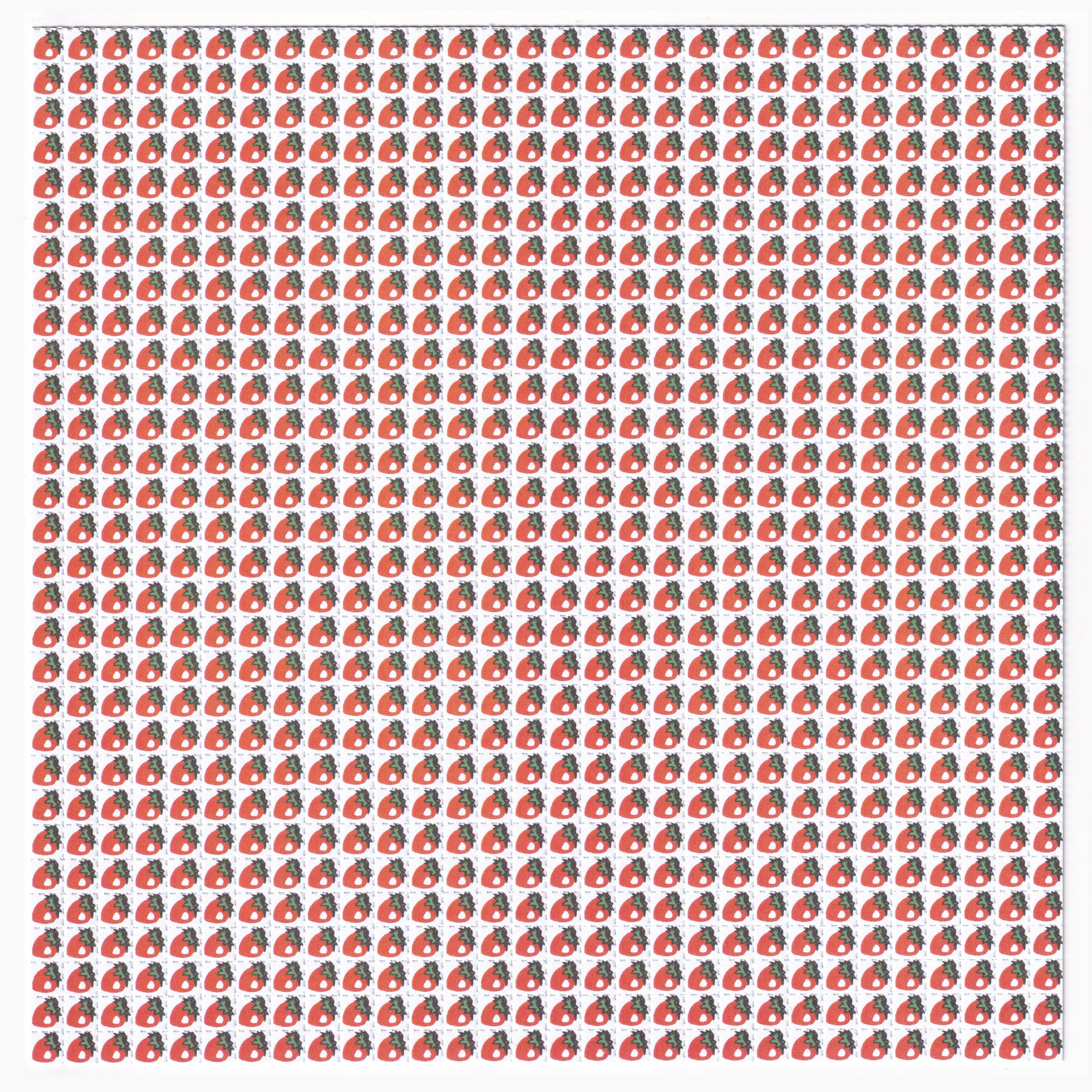 Strawberry Blotter Art