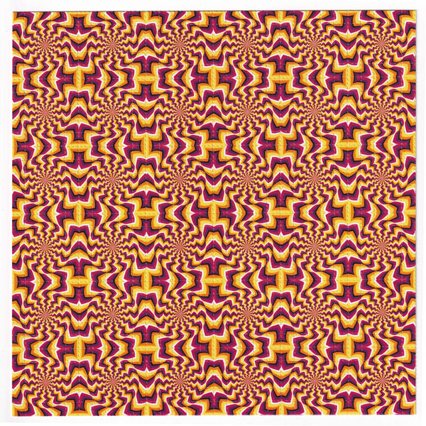 Optical Illusion Blotter Art