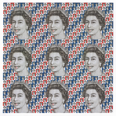 Queen Elizabeth Blotter Art