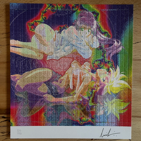 Lovely Angels by Lucifer Signed & Numbered #/100 Blotter Art