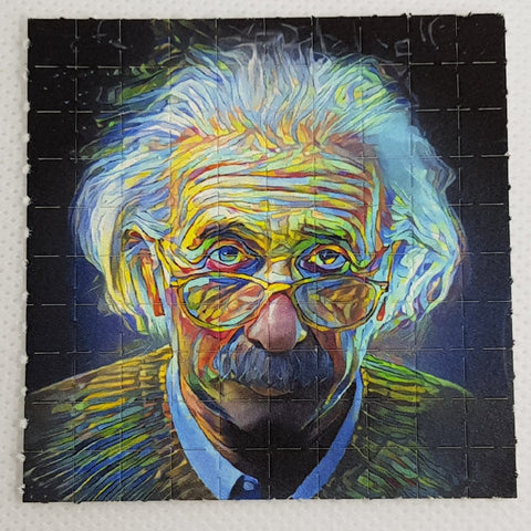 Albert Einstein Trippy Mini Blotter Art - Blotter Store