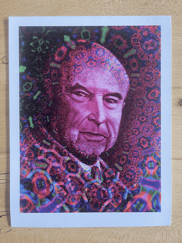 Albert Hofmann 100th Birthday Celebration Blotter Art (pink) - Blotter Store