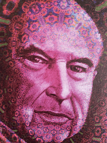 Albert Hofmann 100th Birthday Celebration Blotter Art (pink) - Blotter Store