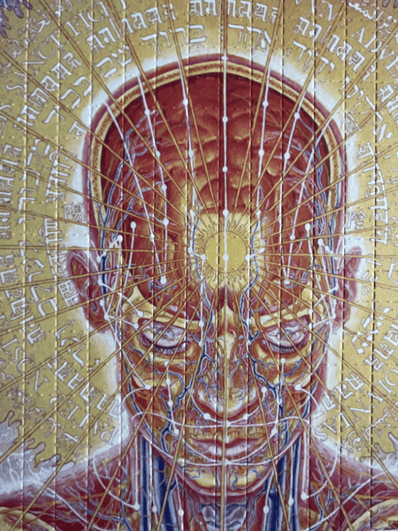 Alex Grey Praying Pineal Gland Double Sided Blotter Art - Blotter Store