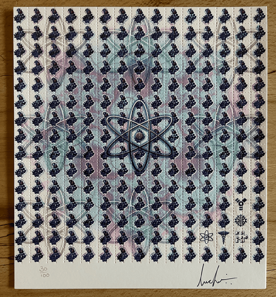 Atomic B’s by Lucifer Signed & Numbered #/100 Blotter Art - Blotter Store