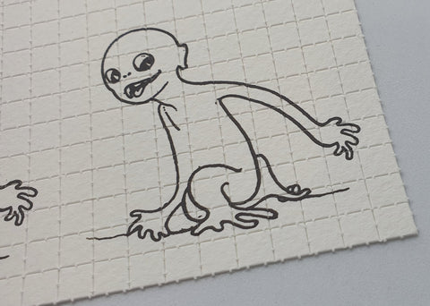 Bald Alien Mini Blotter Art - Blotter Store