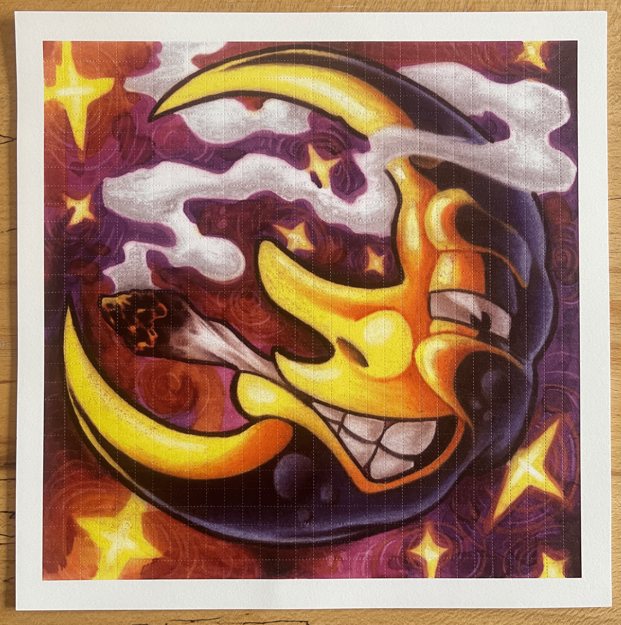 Banana Moon Blotter Art by James Clement - Blotter Store