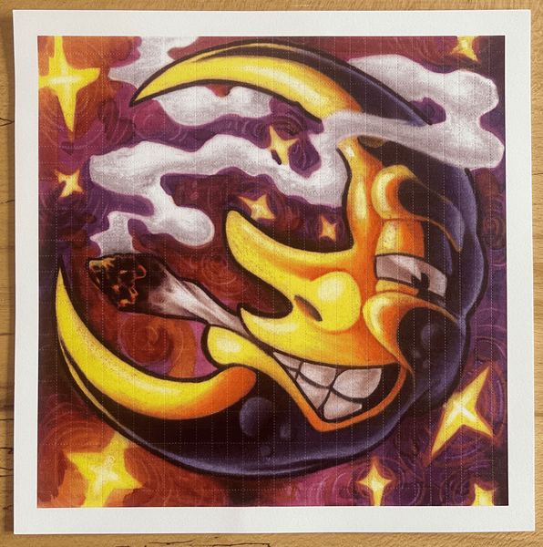 Banana Moon Blotter Art by James Clement - Blotter Store