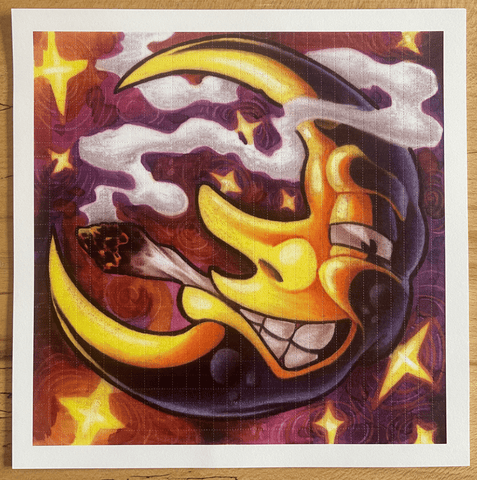 Banana Moon Blotter Art by James Clement - Blotter Store