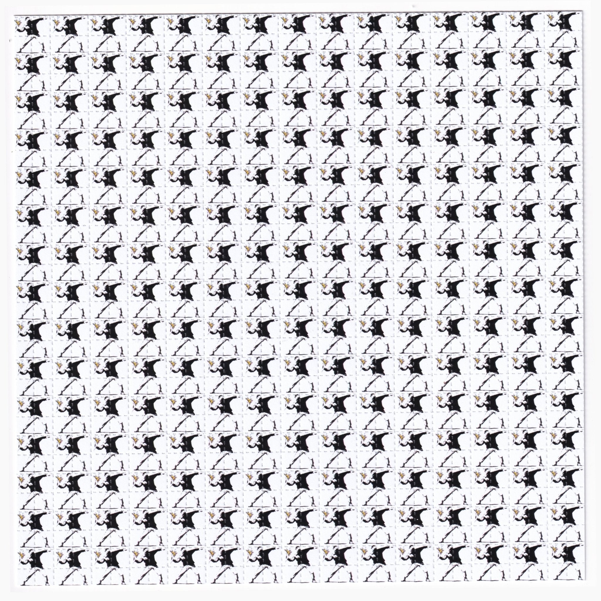 Banksy Flower Bomb Blotter Art - Blotter Store