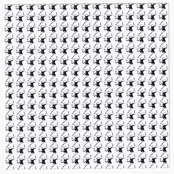 Banksy Flower Bomb Blotter Art - Blotter Store