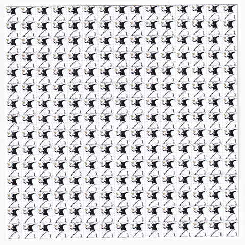 Banksy Flower Bomb Blotter Art - Blotter Store