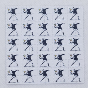 Banksy Flower Bomb Mini Blotter - Blotter Store