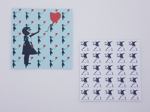 Banksy Mini Blotter Art Set of 2 - Blotter Store