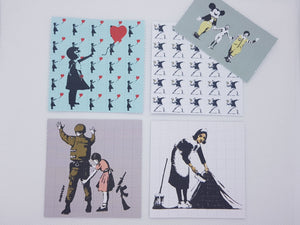 Banksy Mini Blotter Art Set of 5 - Blotter Store