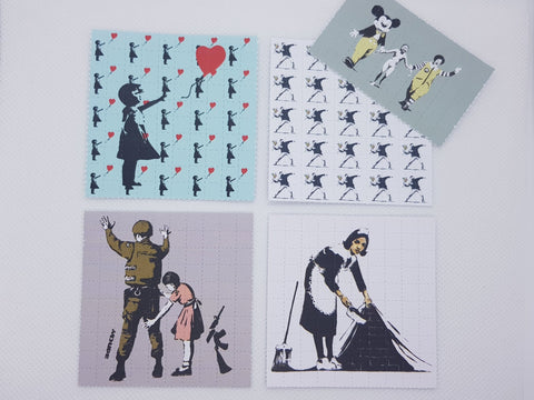 Banksy Mini Blotter Art Set of 5 - Blotter Store