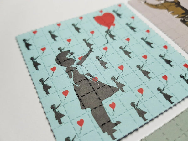 Banksy's Balloon Girl Mini Blotter Art - Blotter Store