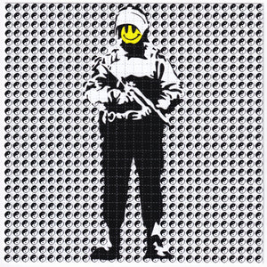 Banksy Soldier Blotter Art - Blotter Store