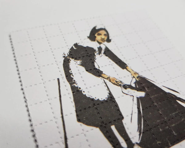 Banksy The Maid Mini Blotter Art - Blotter Store