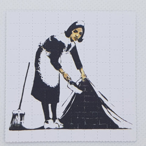 Banksy The Maid Mini Blotter Art - Blotter Store