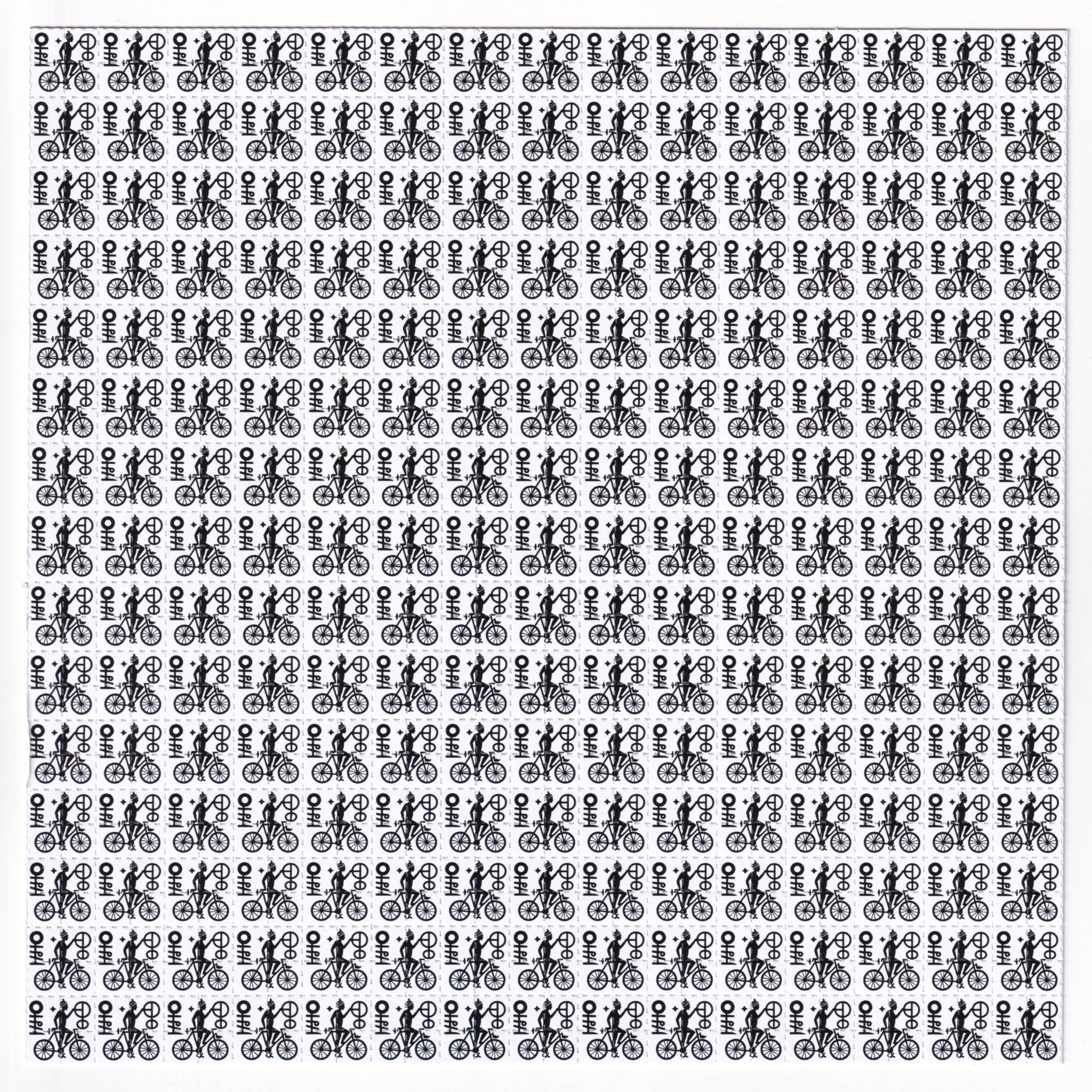 Bike Day Tribal Symbol Blotter Art - Blotter Store