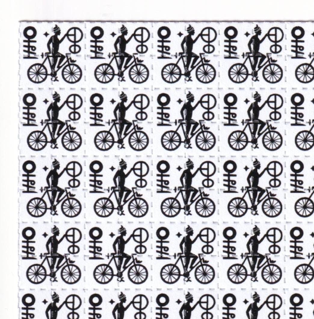 Bike Day Tribal Symbol Blotter Art - Blotter Store