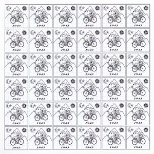 Bike Day White Blotter Art - Blotter Store