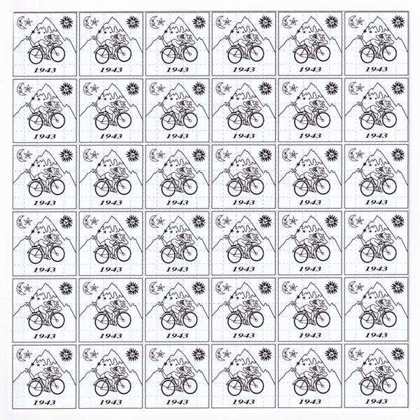 Bike Day White Blotter Art - Blotter Store