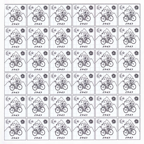 Bike Day White Blotter Art - Blotter Store