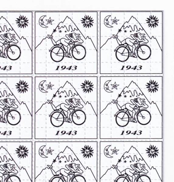 Bike Day White Blotter Art - Blotter Store