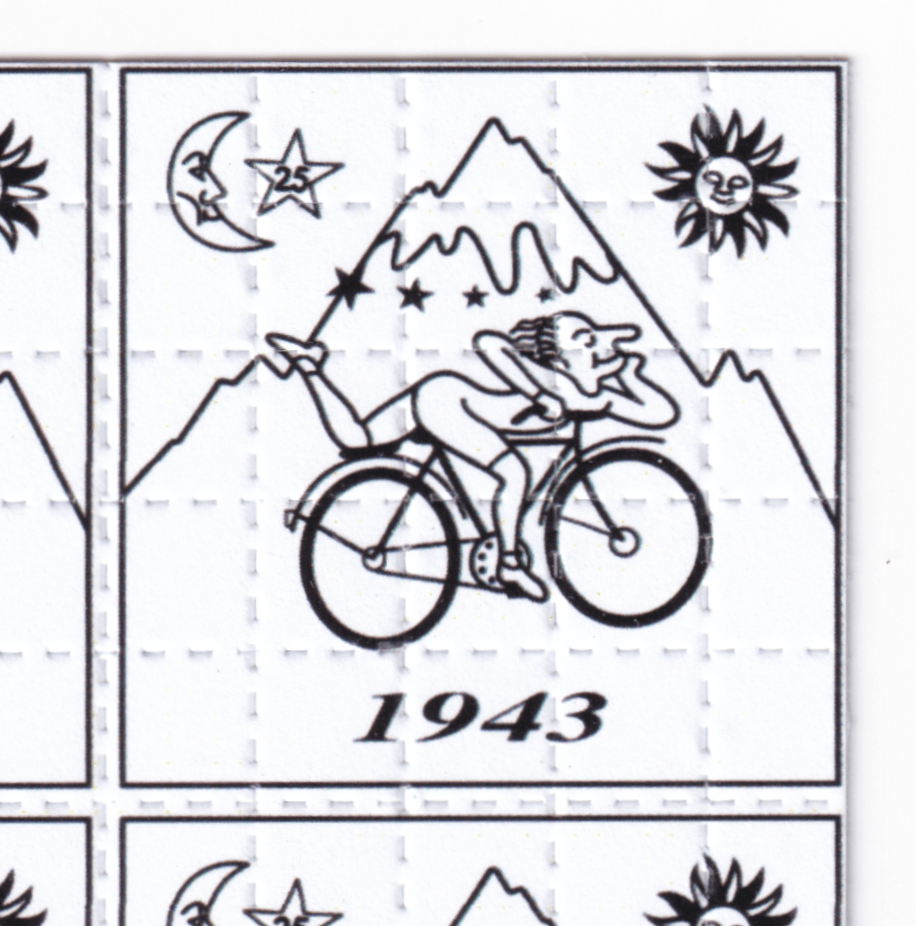 Bike Day White Blotter Art - Blotter Store