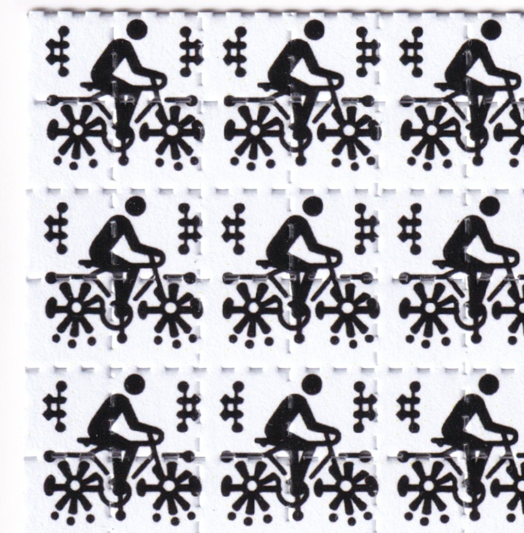 Bike Rider Blotter Art - Blotter Store