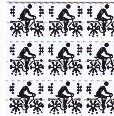 Bike Rider Blotter Art - Blotter Store