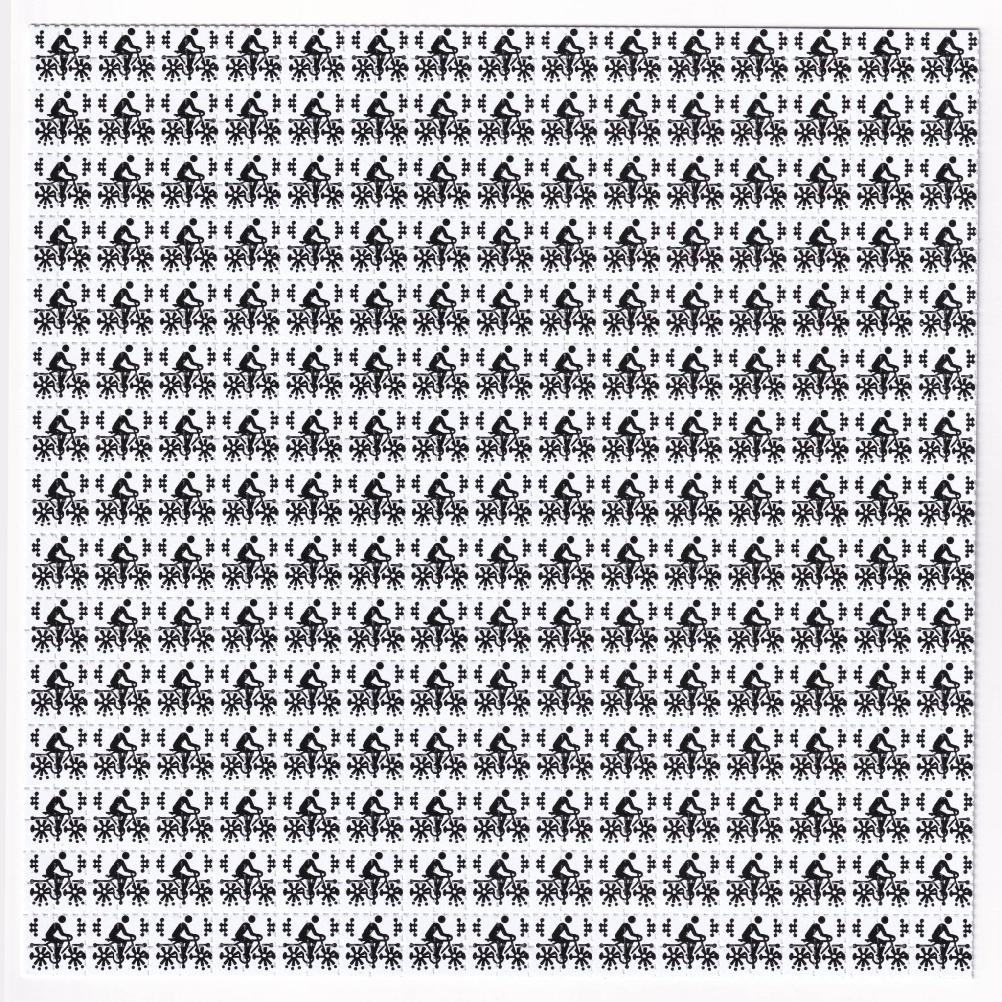 Bike Rider Blotter Art - Blotter Store