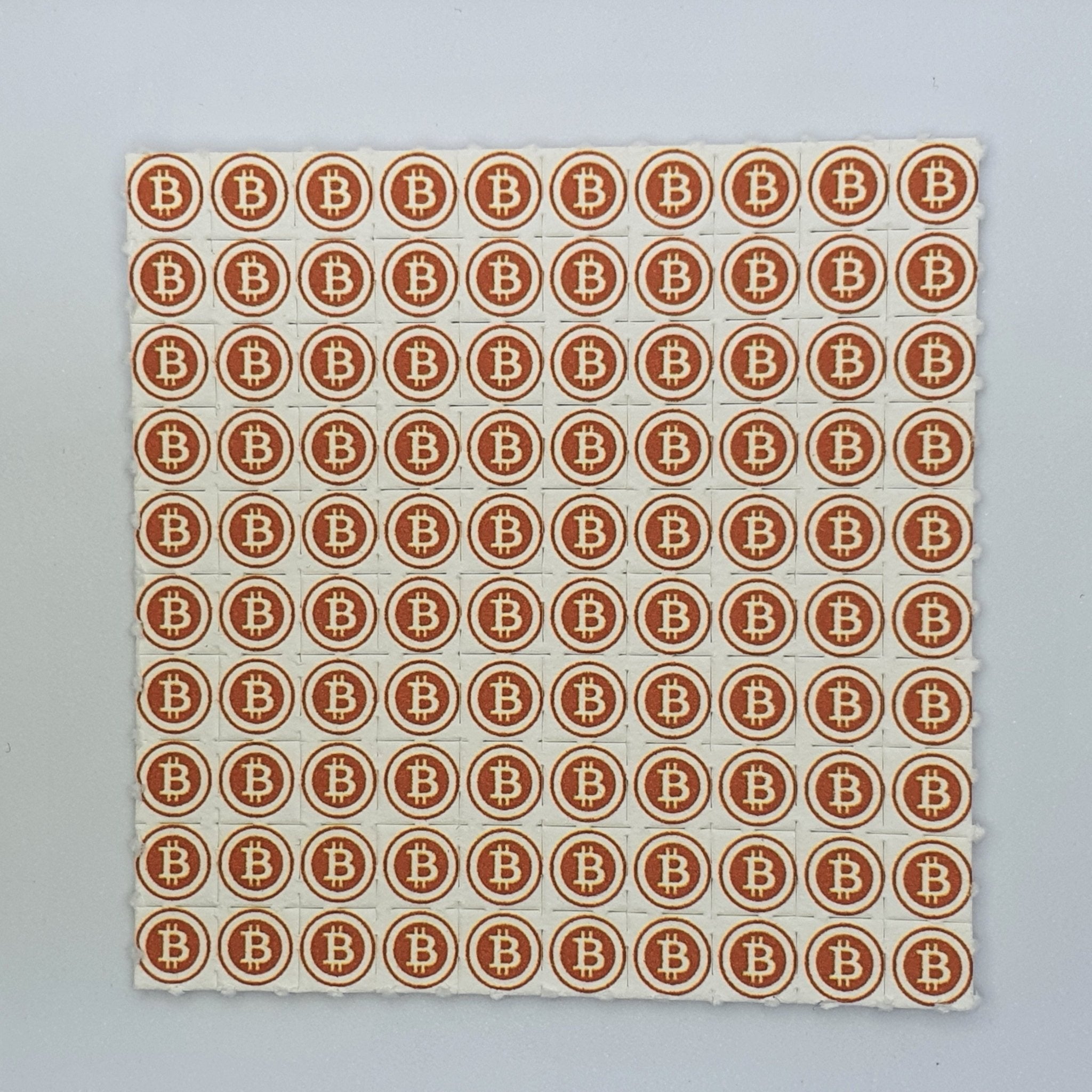 Bitcoin BTC Mini Blotter Art - Blotter Store