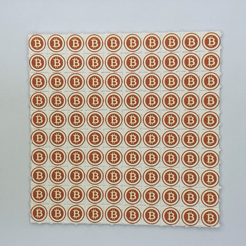 Bitcoin BTC Mini Blotter Art - Blotter Store