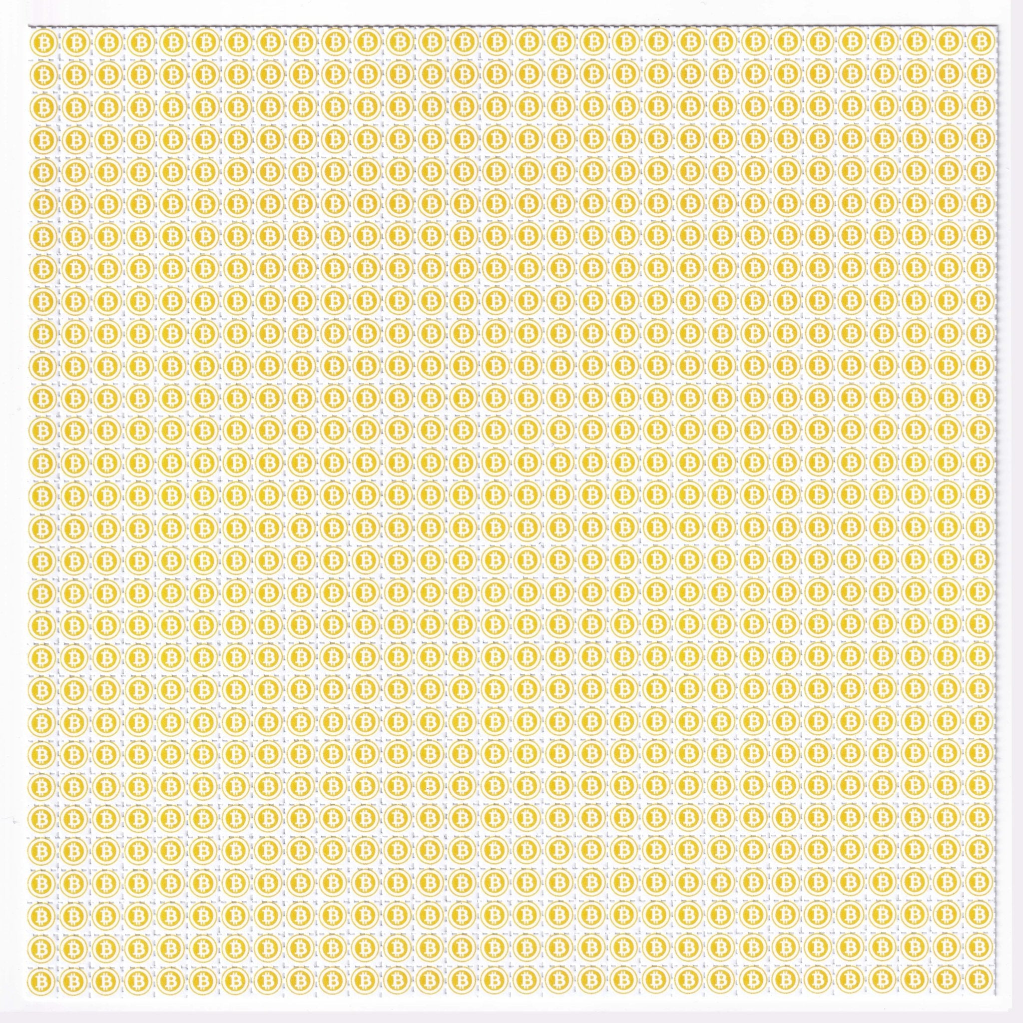 BTC Bitcoin Blotter Art - Blotter Store