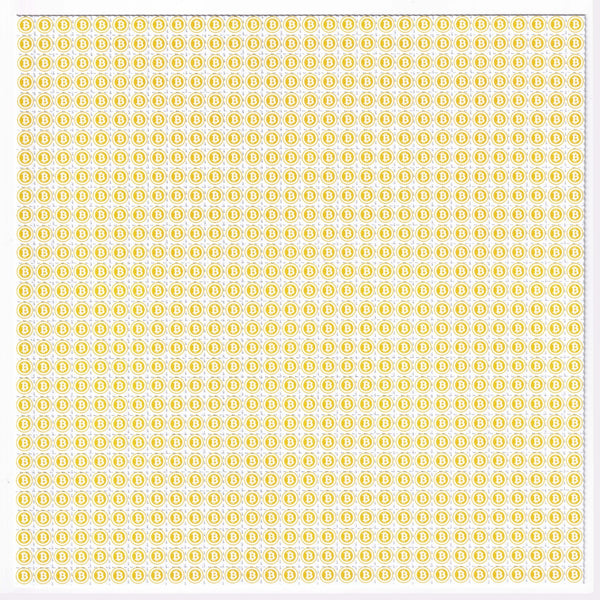 BTC Bitcoin Blotter Art - Blotter Store