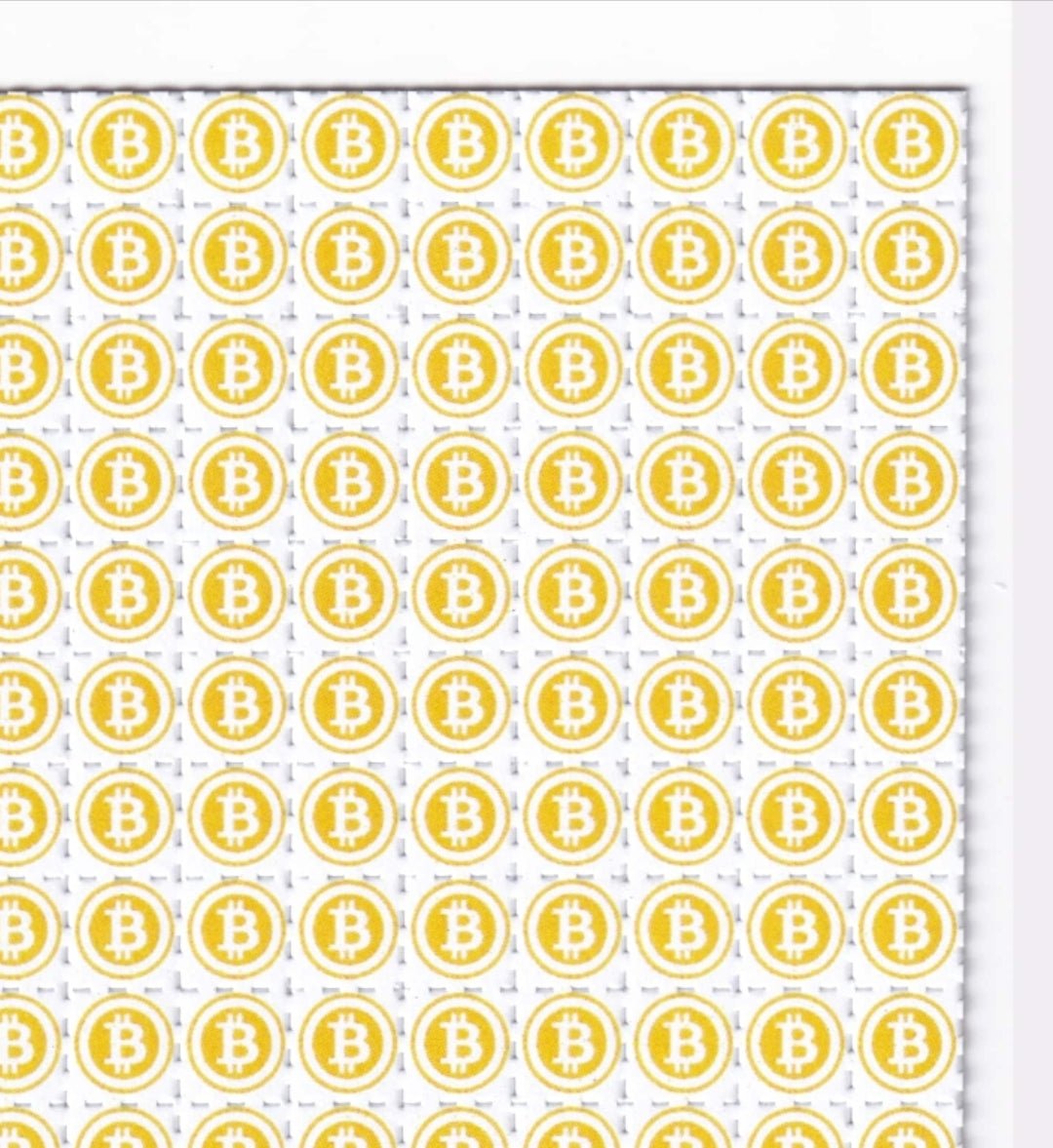 BTC Bitcoin Blotter Art - Blotter Store