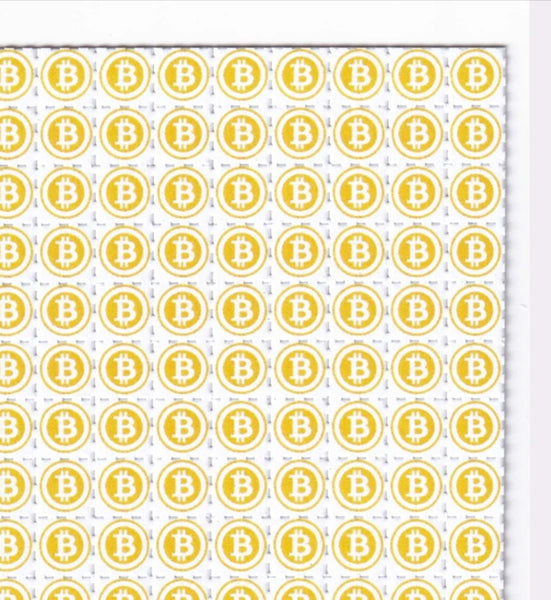 BTC Bitcoin Blotter Art - Blotter Store