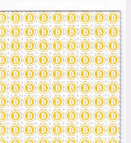 BTC Bitcoin Blotter Art - Blotter Store