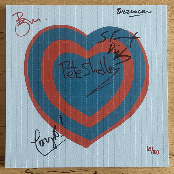 Buzzcocks Ever Fallen In Love Blotter Art Signed by The Band - Blotter Store