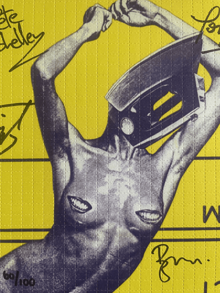 Buzzcocks Orgasm Addict Blotter Art Signed by The Band - Blotter Store