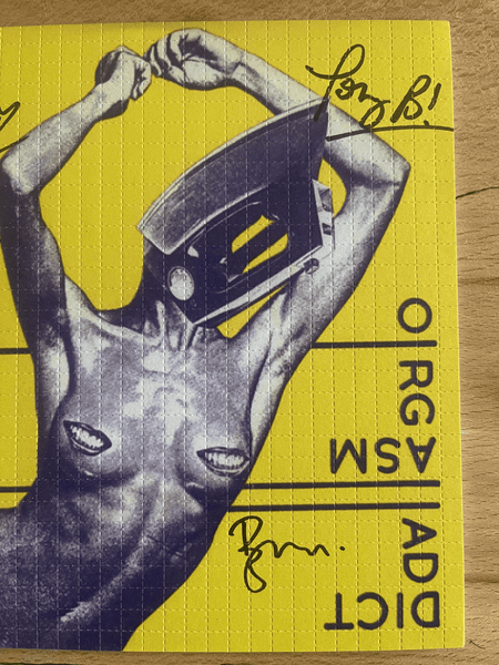 Buzzcocks Orgasm Addict Blotter Art Signed by The Band - Blotter Store