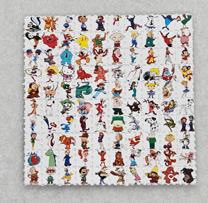 Cartoon Characters Mini Blotter Art - Blotter Store