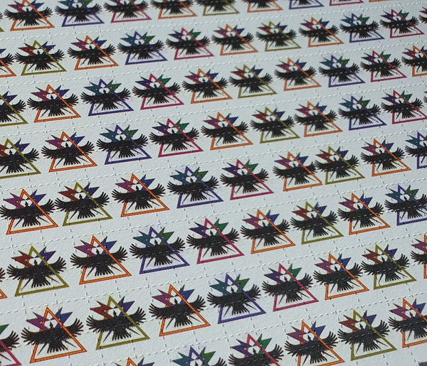 Condors By Mark McCloud Signed Vintage Blotter Art - Blotter Store