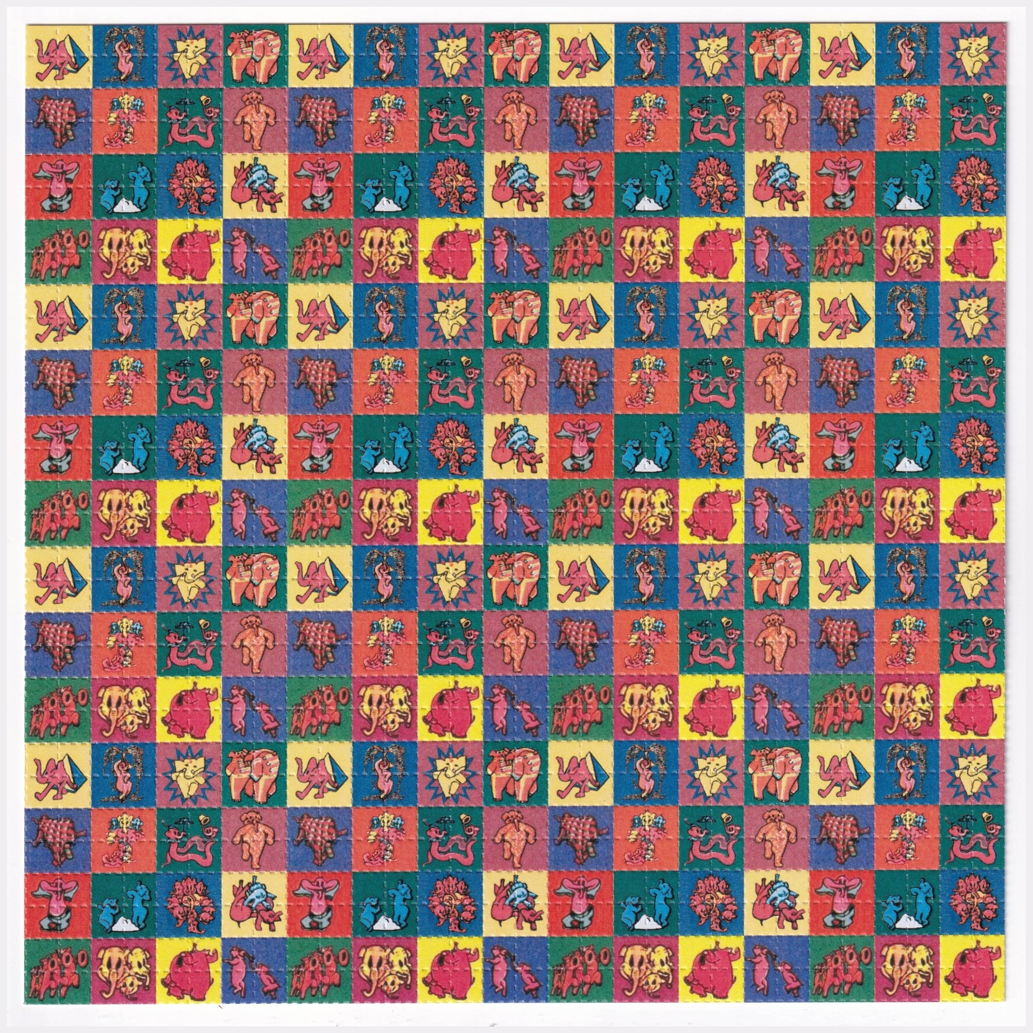 Dancing Elephants Blotter Art - Blotter Store